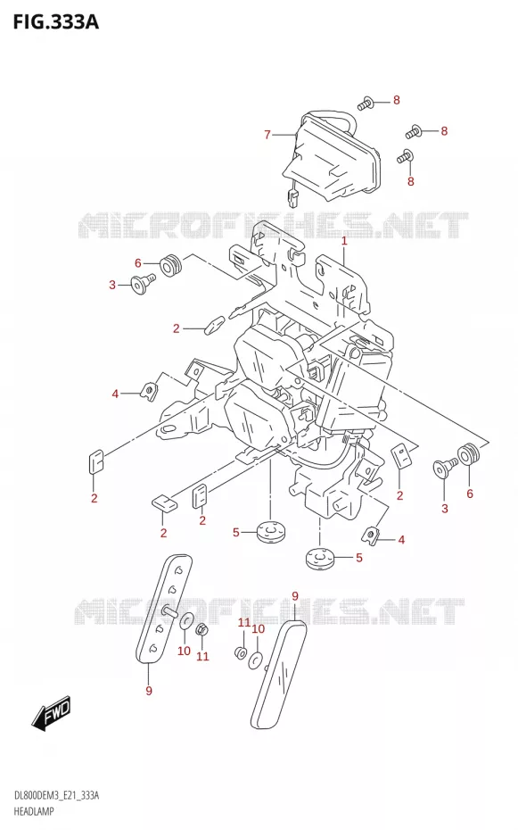 PHARE Suzuki MOTO 800 V-STROM 2023  DL800DERC M3 (E21)