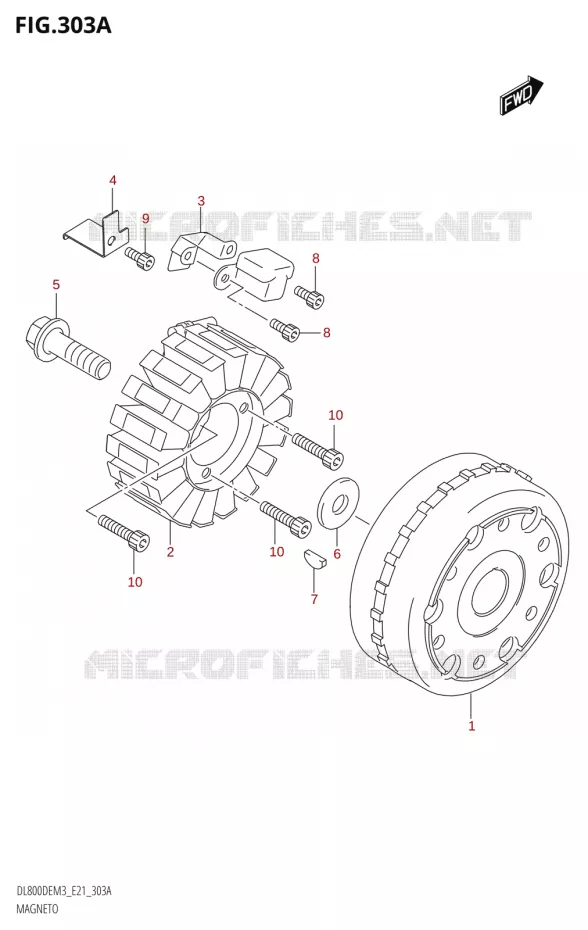 ALLUMAGE ROTOR - STATOR Suzuki MOTO 800 V-STROM 2023  DL800DEUC M3 (E21)