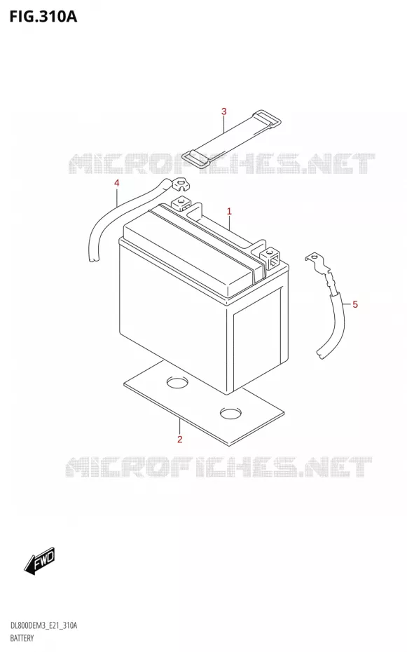 BATTERIE Suzuki MOTO 800 V-STROM 2023  DL800DEUC M3 (E21)