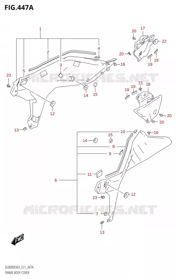CARENAGES Suzuki MOTO 800 V-STROM 2023  DL800DEUC M3 (E21)