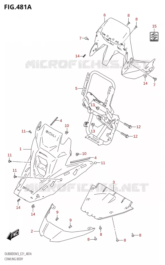 CARENAGES Suzuki MOTO 800 V-STROM 2023  DL800DEUC M3 (E21)