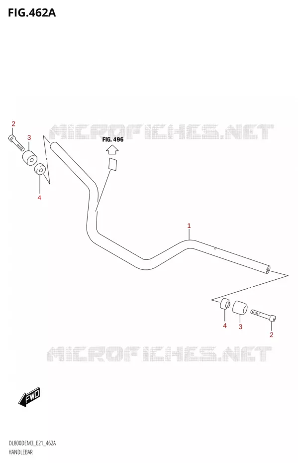 GUIDON Suzuki MOTO 800 V-STROM 2023  DL800DEUC M3 (E21)