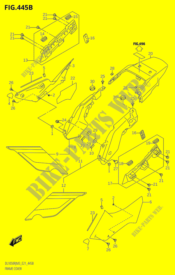CARENAGES (DL1050RJ) pour Suzuki V-STROM 1050 2023