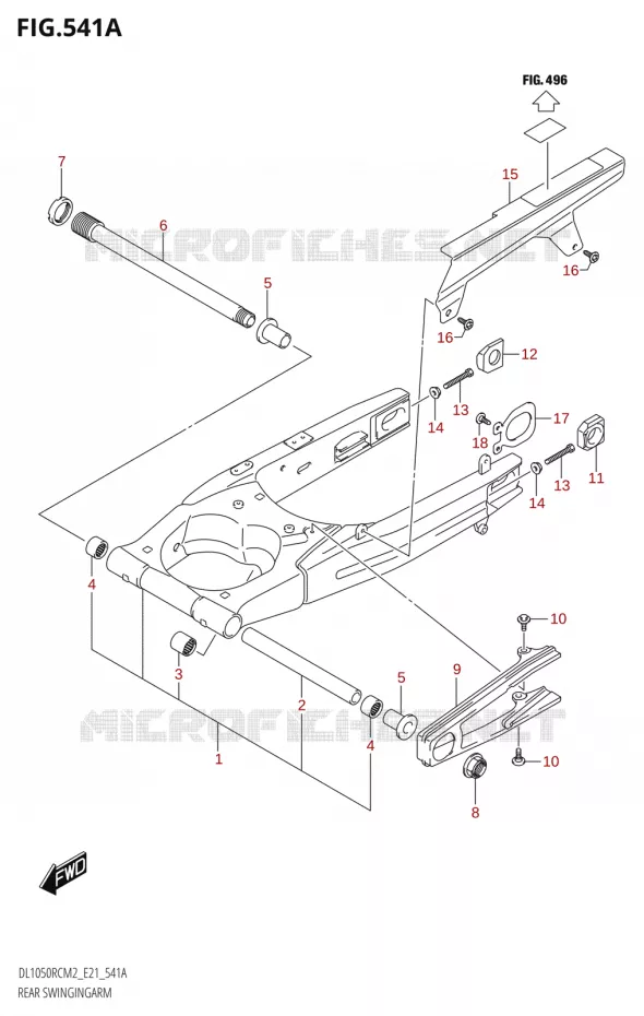 BRAS OSCILLANT Suzuki MOTO 1050 V-STROM 2022  DL1050RC M2 (E21)