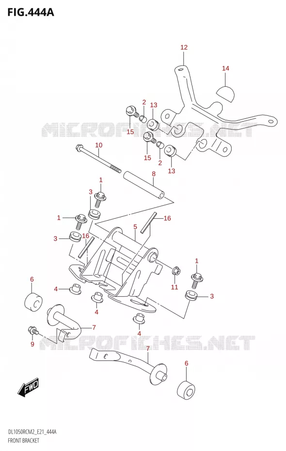 SUPPORT CARENAGE AVANT Suzuki MOTO 1050 V-STROM 2022  DL1050RC M2 (E21)