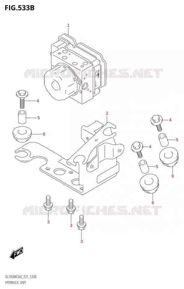 SYSTÈME ABS (DL1050RC) Suzuki MOTO 1050 V-STROM 2022  DL1050RC M2 (E21)