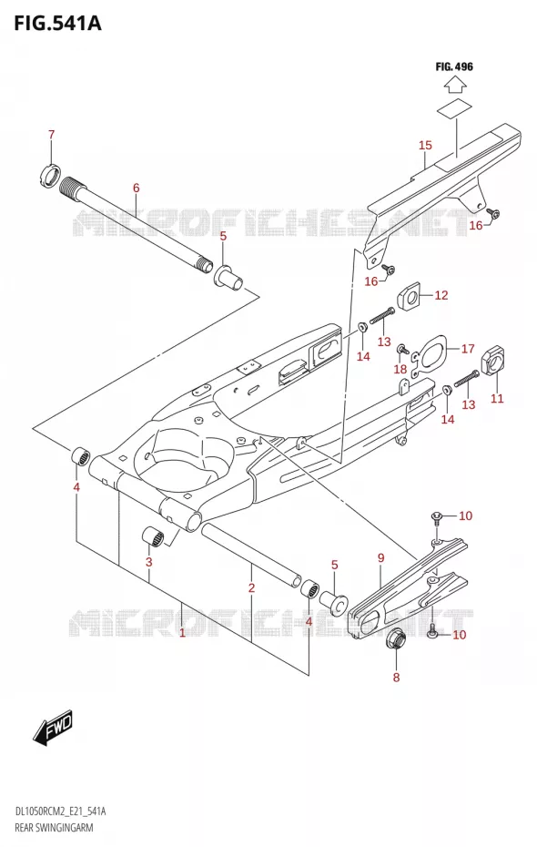 BRAS OSCILLANT Suzuki MOTO 1050 V-STROM 2022  DL1050RQ M2 (E21)