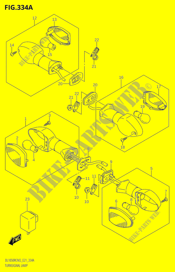 CLIGNOTANTS (DL1050RQ) pour Suzuki V-STROM 1050 2022