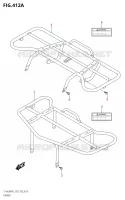 PORTE PAQUET (P03) pour Suzuki KINGQUAD 400 2022
