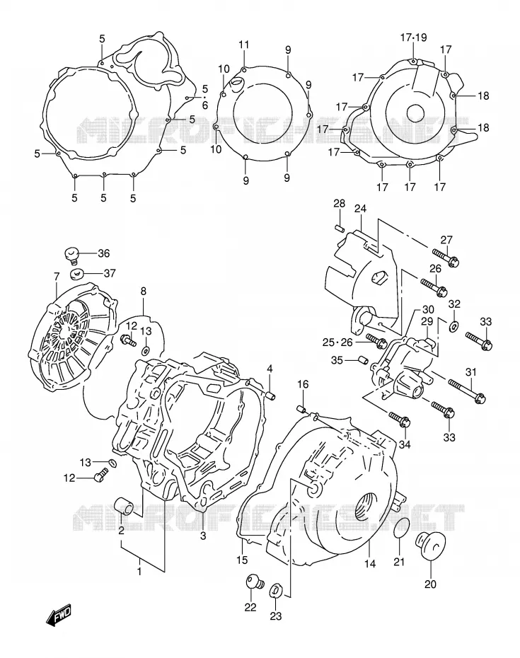 CARTER Suzuki MOTO 1000 TL-S 1998  TL1000SW(E2)