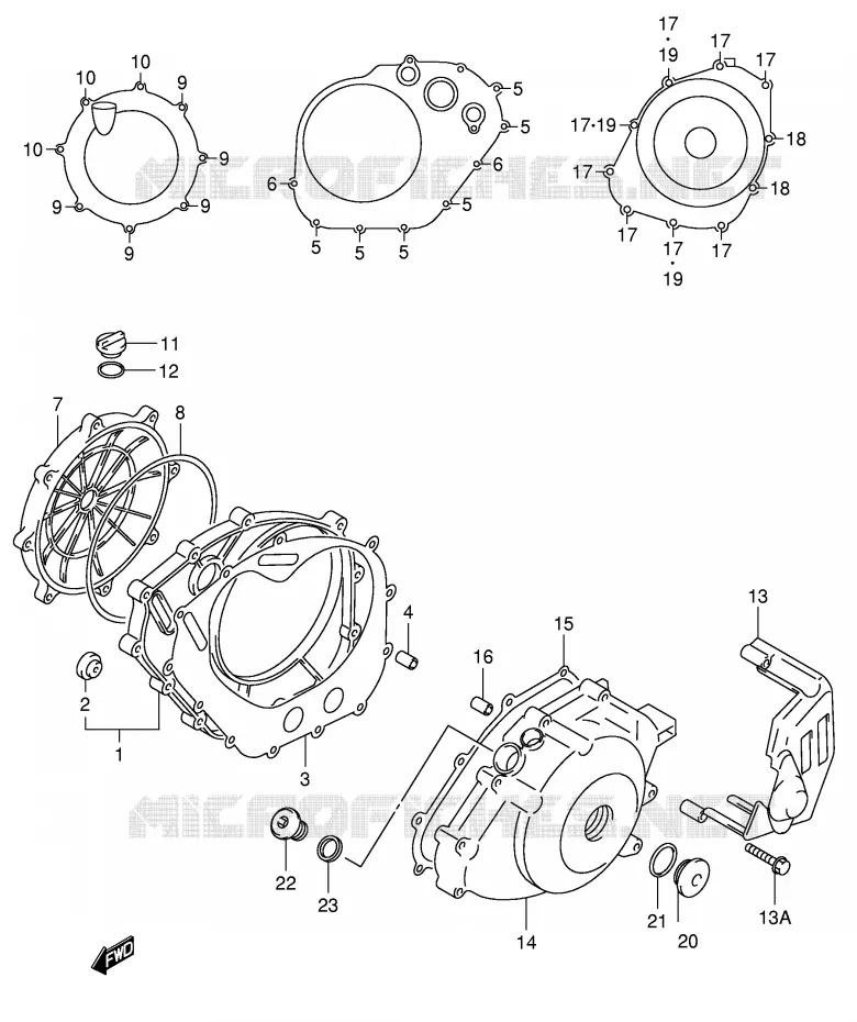 CARTER Suzuki MOTO 650 SV-S 2000  SV650SUY(E2)