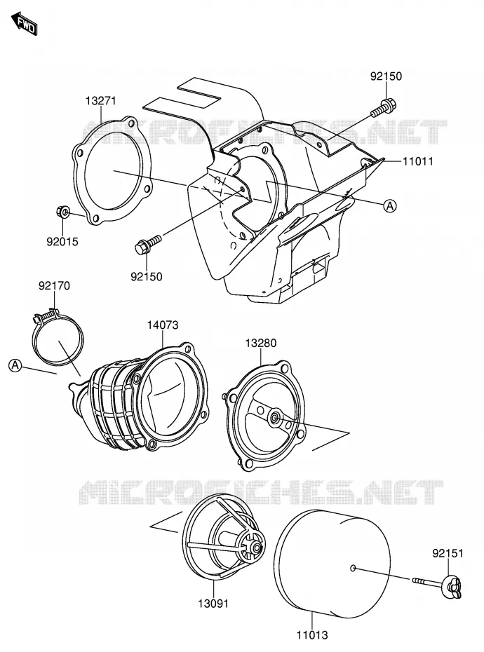 FILTRE A AIR Suzuki MOTO 65 RM 2003  RM65K3(E24)