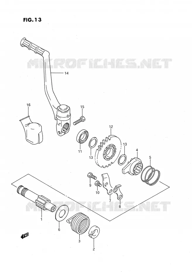 KICK Suzuki MOTO 80 RM 1987  RM80XH(E2)