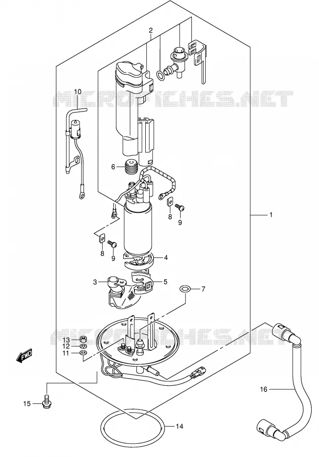 POMPE A ESSENCE (MODELE K3/K4) Suzuki MOTO 1000 SV 2003  SV1000SK3(E2)