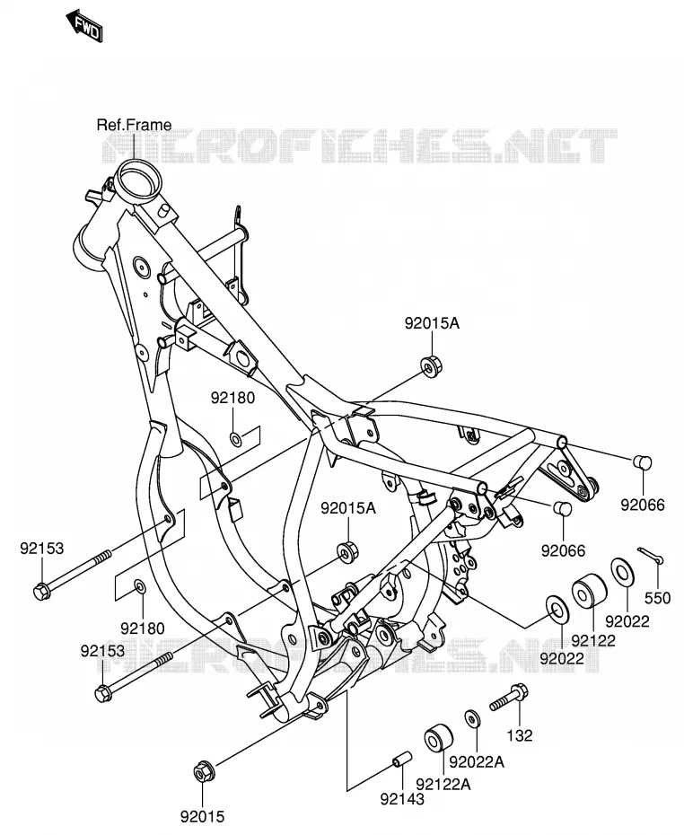 SUPPORT MOTEUR Suzuki MOTO 65 RM 2004  RM65K4(E21)