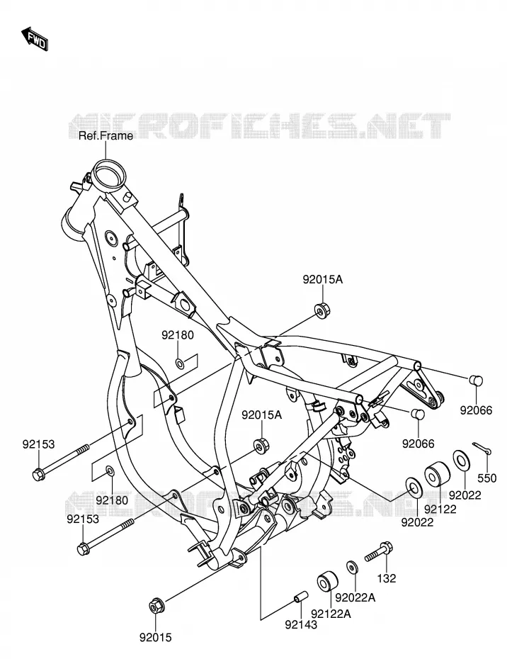 SUPPORT MOTEUR Suzuki MOTO 65 RM 2004  RM65K4(E24)