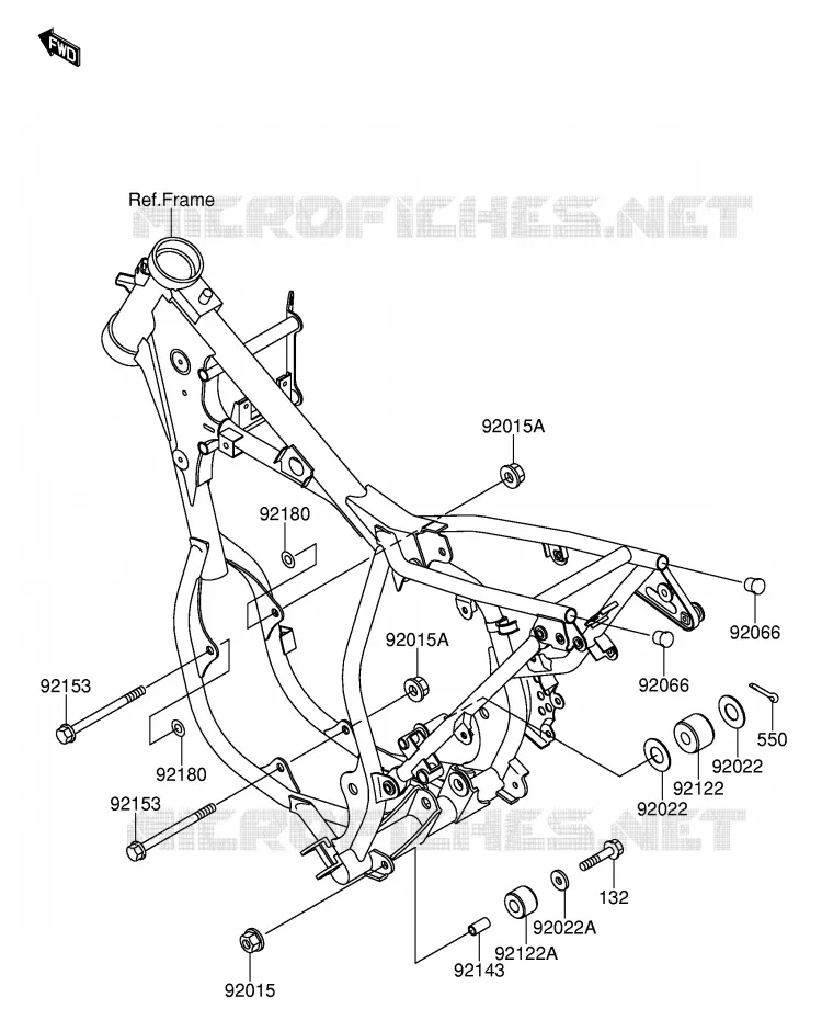 SUPPORT MOTEUR Suzuki MOTO 65 RM 2004  RM65K4(E28)