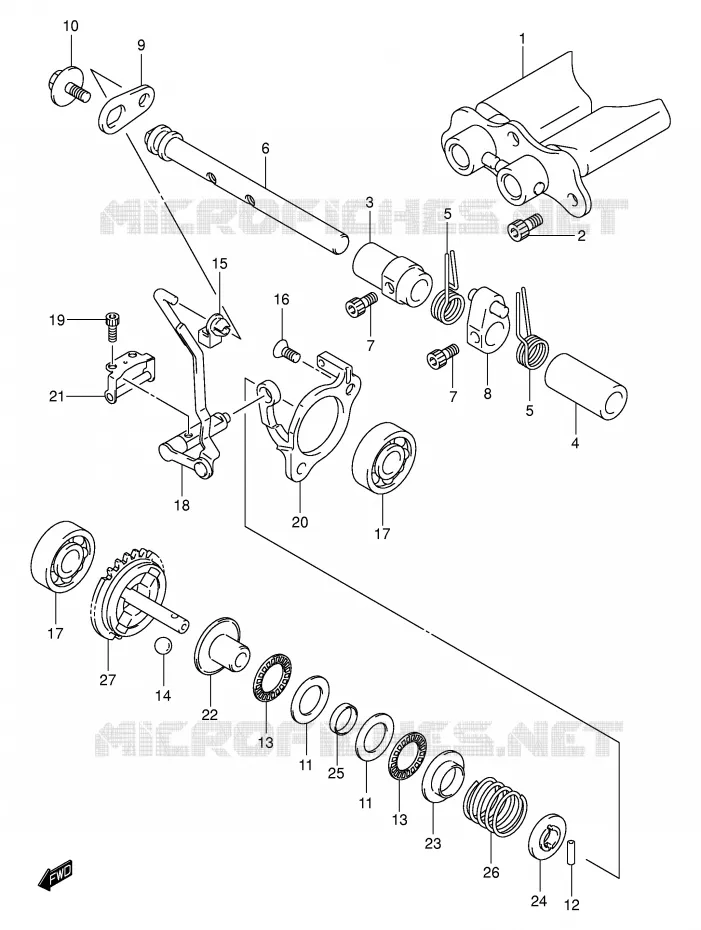 VALVE D'ECHAPPEMENT (MODELE K3) Suzuki MOTO 125 RM 2002  RM125K2(E3/E28)