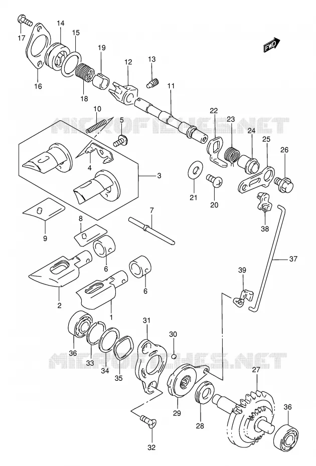 VALVE D'ECHAPPEMENT Suzuki MOTO 250 RMX 1998  RMX250W(E1)