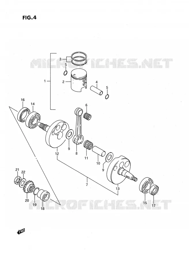 VILEBREQUIN (MODELE G/H) Suzuki MOTO 80 RM 1993  RM80XP(E2)