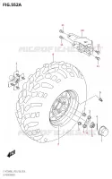 ROUE ARRIERE GAUCHE (LT A750X:M2:P03) pour Suzuki KINGQUAD 750 2022