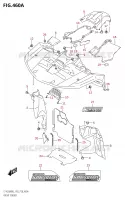 GARDE BOUE AVANT (LT A500X:M2:P03) pour Suzuki KINGQUAD 500 2022