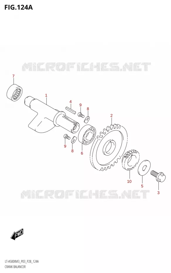 BALANCIER Suzuki QUAD 500 KINGQUAD 2023  LT-A500X M3 (P03,P28,P33)