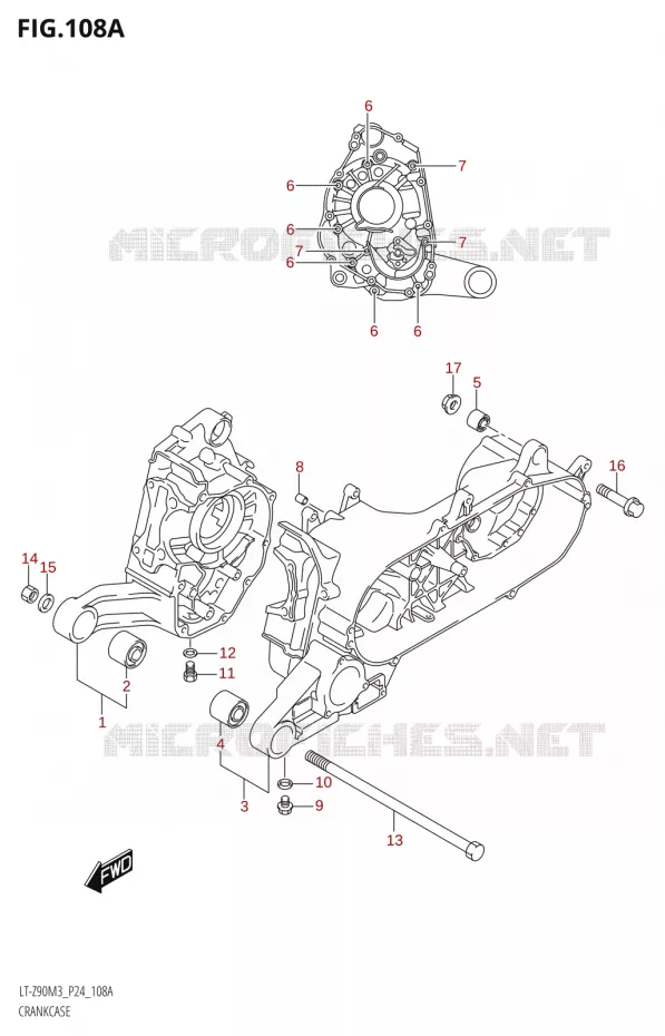 CARTERS MOTEUR Suzuki QUAD 90 QUADSPORT 2023  LT-Z90 M3 (P03,P28)