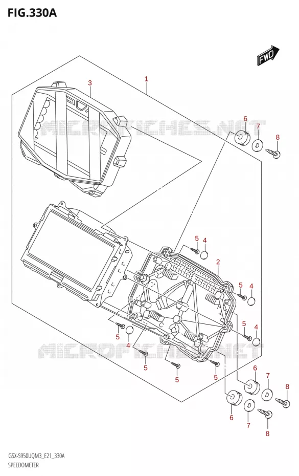 COMPTEUR Suzuki MOTO 950 GSX-S 2023  GSX-S950UQM3 (E21)