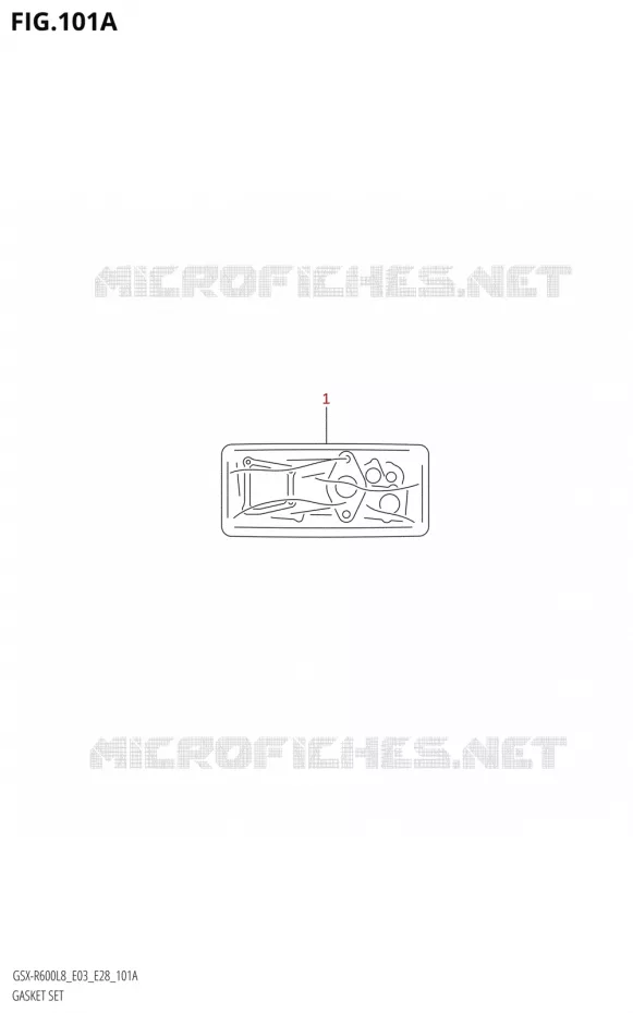 POCHETTE DE JOINTS Suzuki MOTO 600 GSX-R 2018  GSX-R600 L8 (E03,E28,E33)