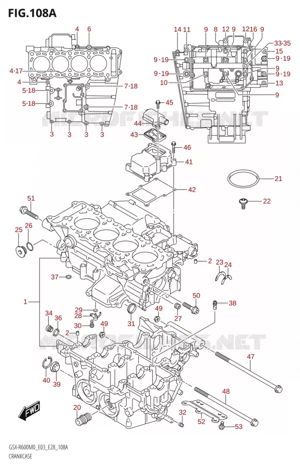 CARTER Suzuki MOTO 600 GSX-R 2020  GSX-R600 M0 (E03,E28,E33)