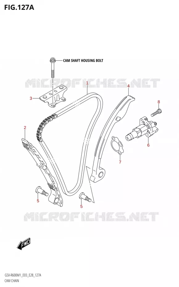 DISTRIBUTION Suzuki MOTO 600 GSX-R 2021  GSX-R600 M1 (E03,E28,E33)