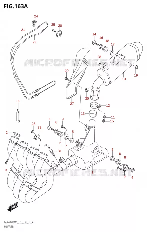 SILENCIEUX Suzuki MOTO 600 GSX-R 2021  GSX-R600 M1 (E03,E28,E33)
