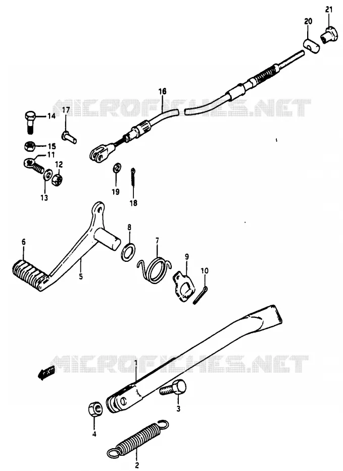BEQUILLE Suzuki MOTO 50 Autres-modeles 1991  TV50M(M/R)