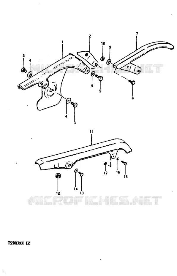 CARTER DE CHAINE Suzuki MOTO 50 TS-ER 1981  TS50ERKDX(T/X)