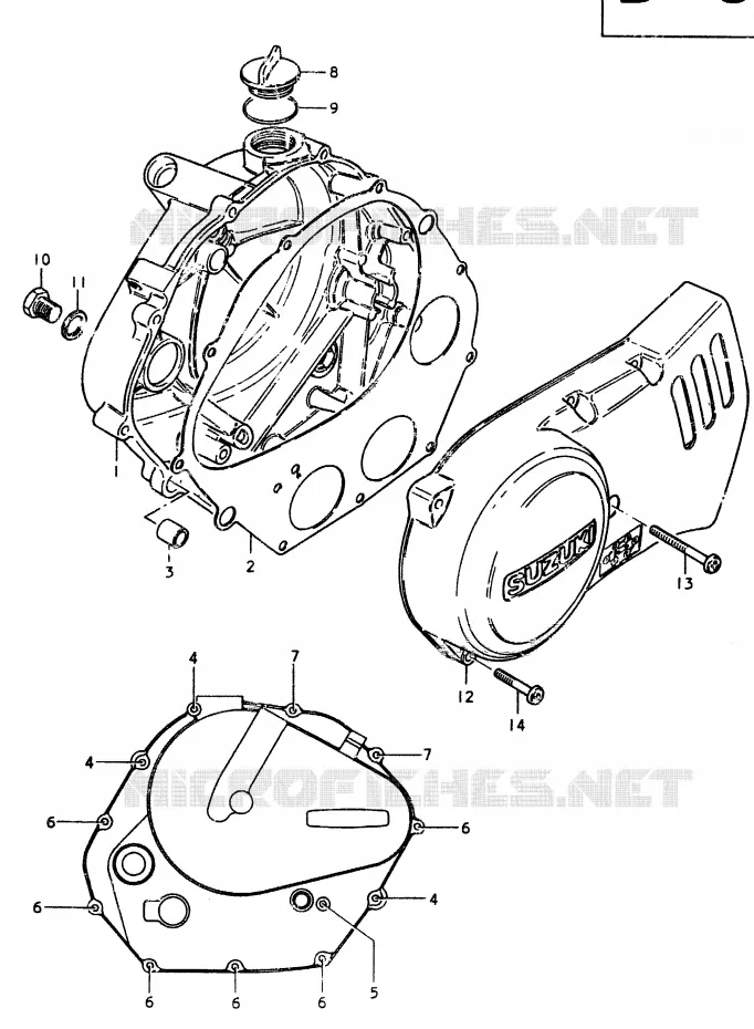 CARTER Suzuki MOTO 370 SP 1978  SP370C(C/N)