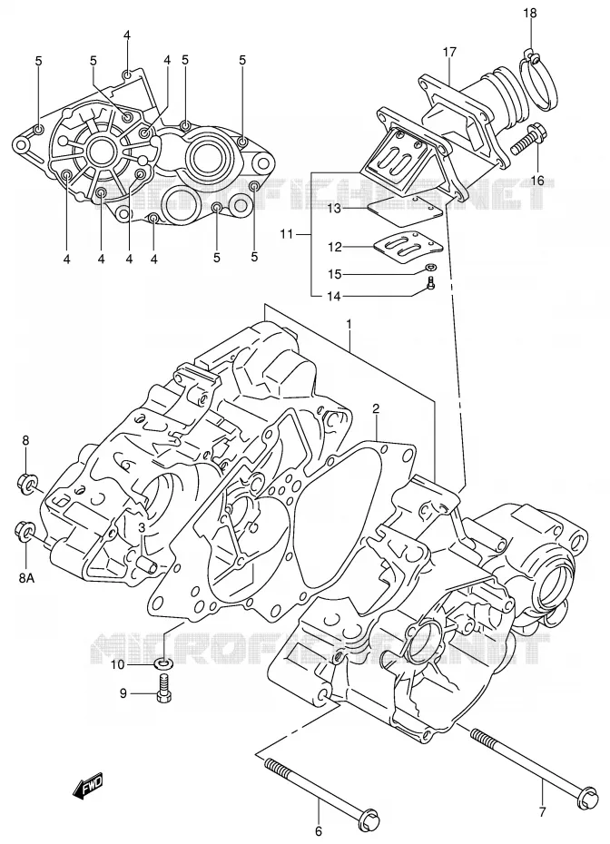 CARTER Suzuki MOTO 85 RM 2003  RM85LK3(P3/P28)