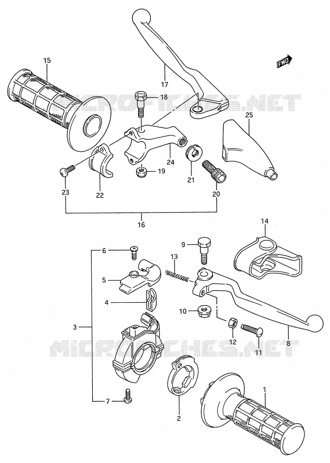 COMMODOS (MODELE K/L/M/N/P/R/S) Suzuki MOTO 80 RM 1986  RM80G(E28)