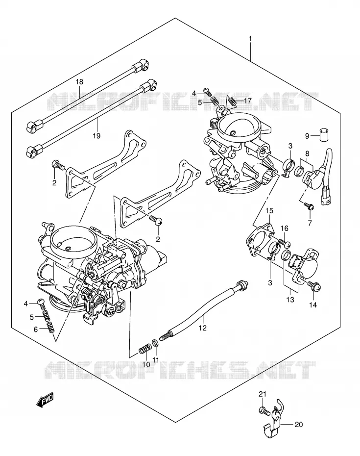 ENSEMBLE INJECTION Suzuki MOTO 1000 SV-S 2003  SV1000S2K3(E2)