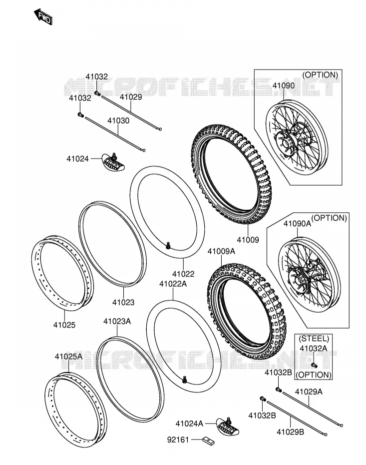 PNEU Suzuki MOTO 250 RM-Z 2004  RM-Z250K4(E19)