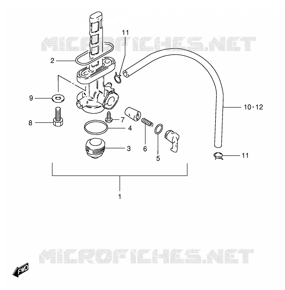 ROBINET D'ESSENCE (MODELE N/R P9,MODELE R P31) Suzuki MOTO 125 TS-ER 1982  TS125ERZ(E1)