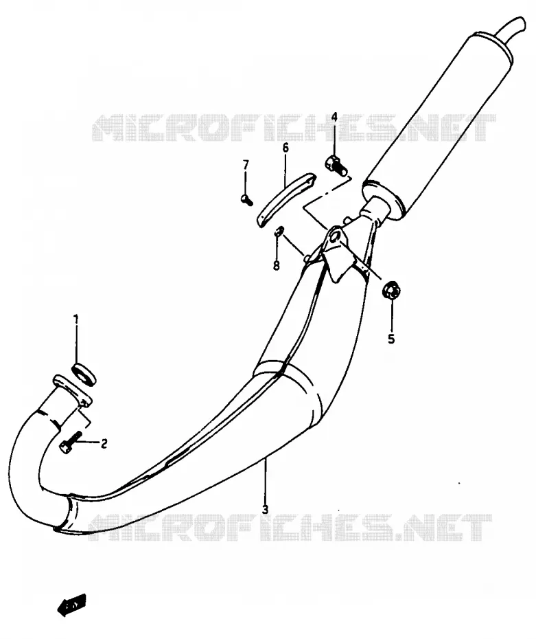 SILENCIEUX Suzuki MOTO 50 Autres-modeles 1994  TV50R(M/R)