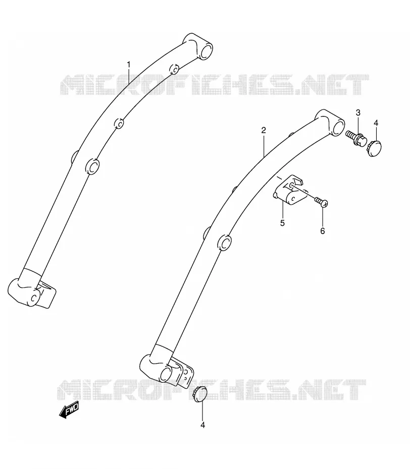 SUPPORT ARRIERE (MODELE K5) Suzuki MOTO 800 INTRUDER 2004  VS800GLK4(E3/E28)