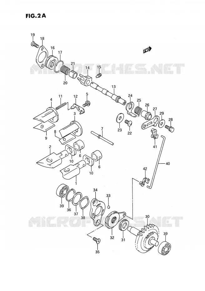 VALVE D'ECHAPPEMENT (MODELE L/M/N) Suzuki MOTO 250 RMX 1995  RMX250S(E3)