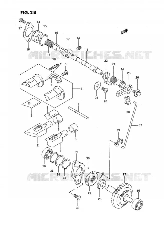 VALVE D'ECHAPPEMENT (MODELE P/R/S/T) Suzuki MOTO 250 RMX 1995  RMX250S(E3)