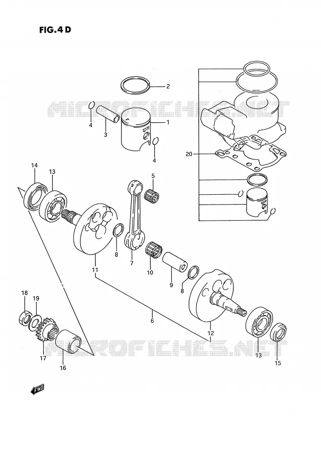 VILEBREQUIN (MODELE M/N/P/R/S) Suzuki MOTO 80 RM 1991  RM80M(E3)