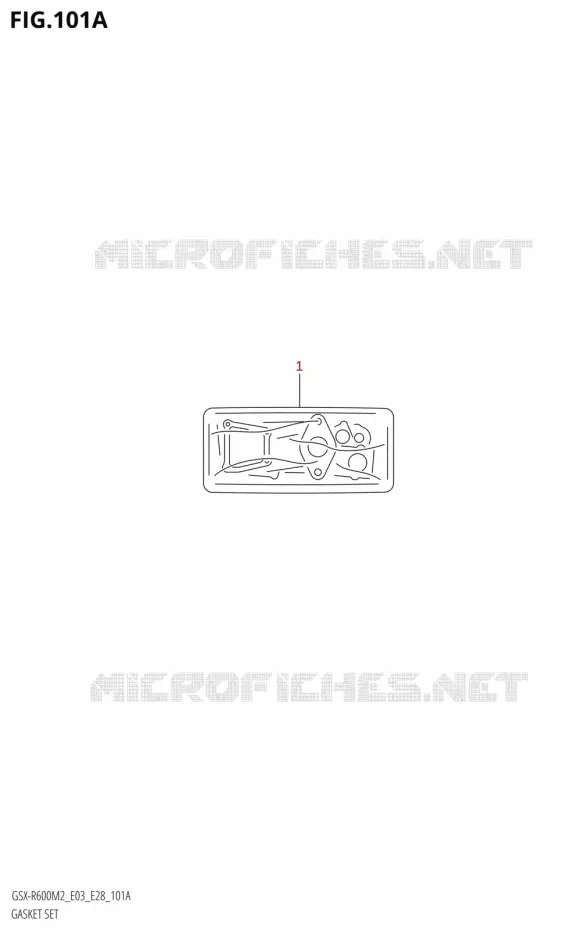 POCHETTE DE JOINTS Suzuki MOTO 600 GSX-R 2022  GSX-R600 M2 (E03,E28,E33)