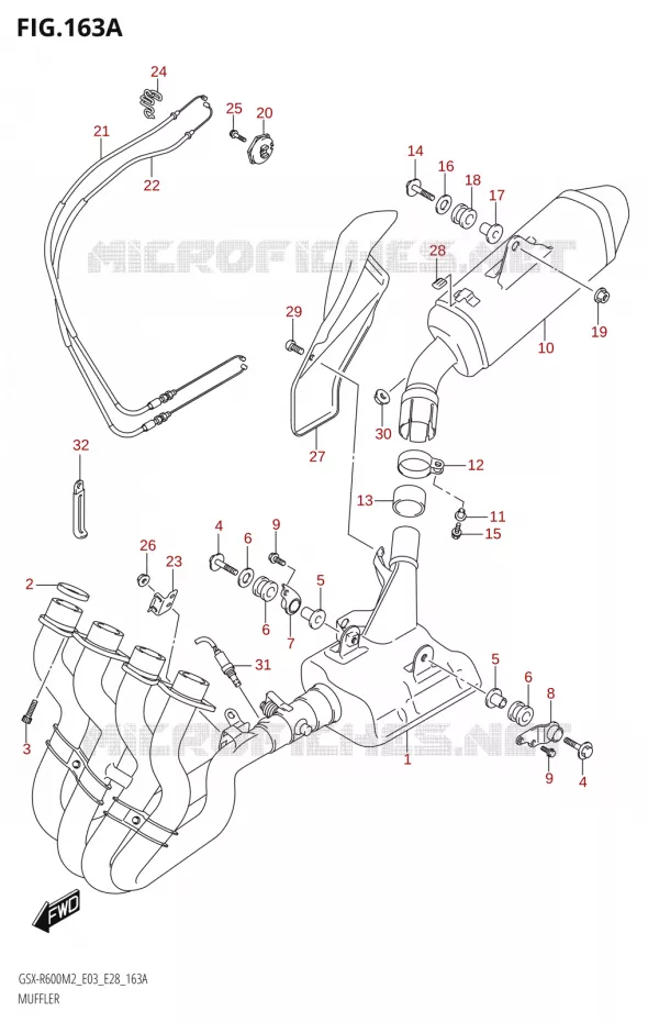 SILENCIEUX Suzuki MOTO 600 GSX-R 2022  GSX-R600 M2 (E03,E28,E33)