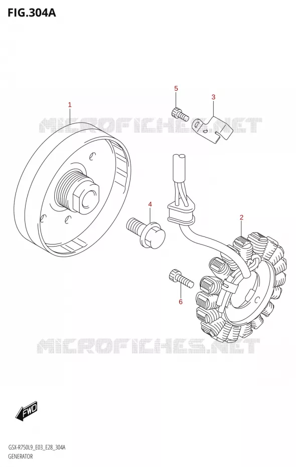 GENERATEUR Suzuki MOTO 750 GSX-R 2019  GSX-R750 L9 (E03,E28,E33)