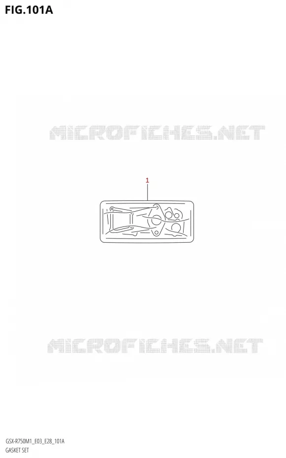 POCHETTE DE JOINTS Suzuki MOTO 750 GSX-R 2021  GSX-R750 M1 (E03,E28,E33)